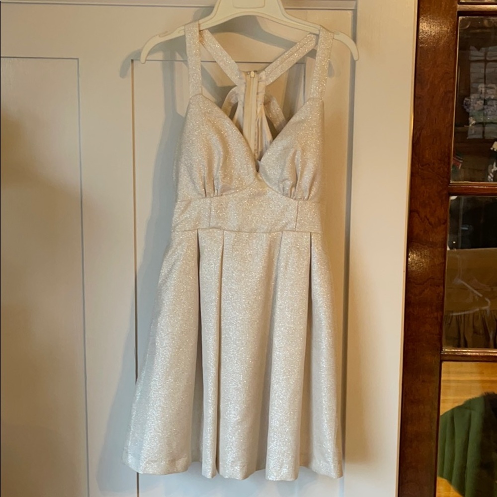 White Sparkly Holiday Dress
